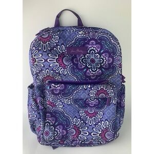 Vera Bradly Essential large Laptop Lilac Medallion Backpack